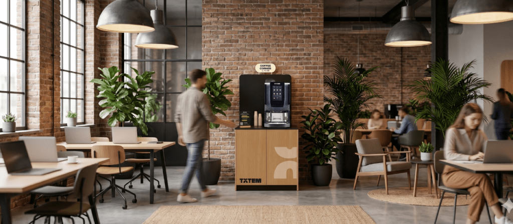 Machine à café de bureau TOTEM dans un open space