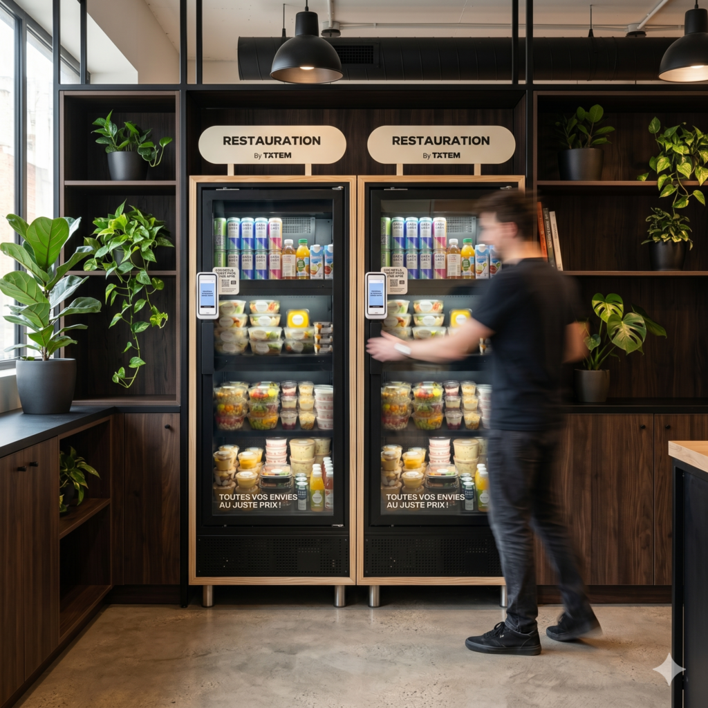 Frigo Totem en libre service.